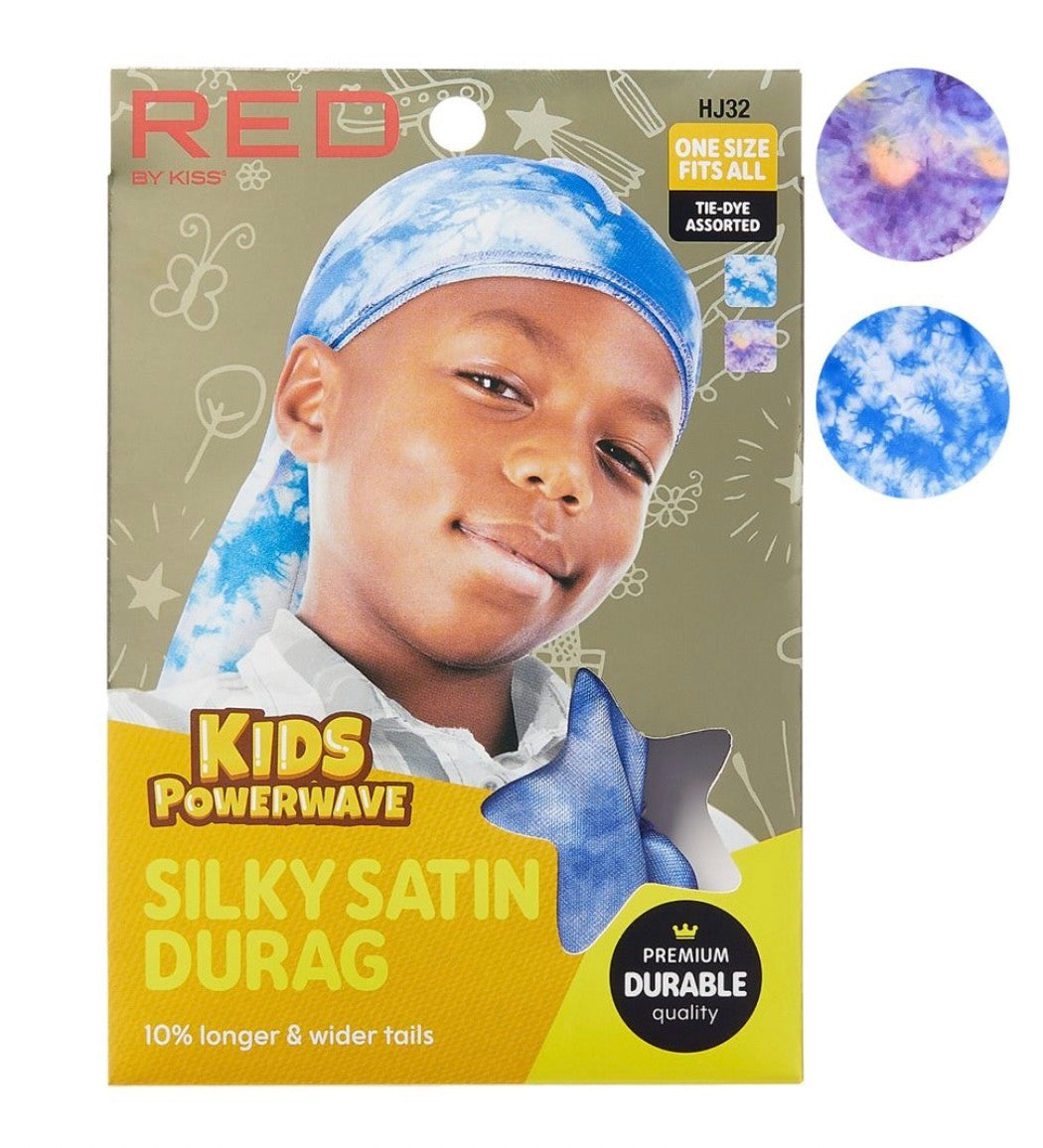 RED Kid's Hair Accessories [Bonnet, Shower Cap, Durag]