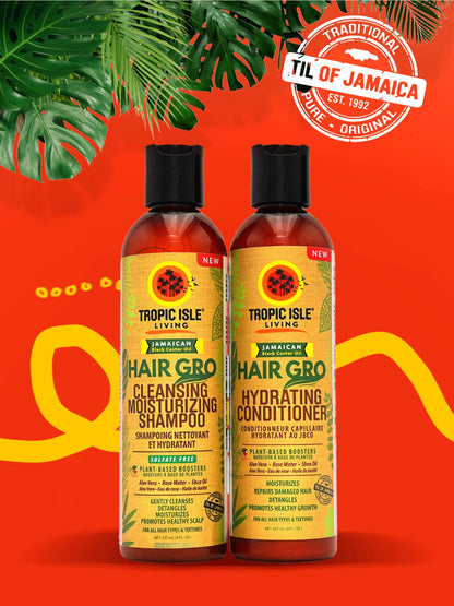 Tropic Isle Living Hair Gro Cleansing Moisturizing Shampoo (8 oz)