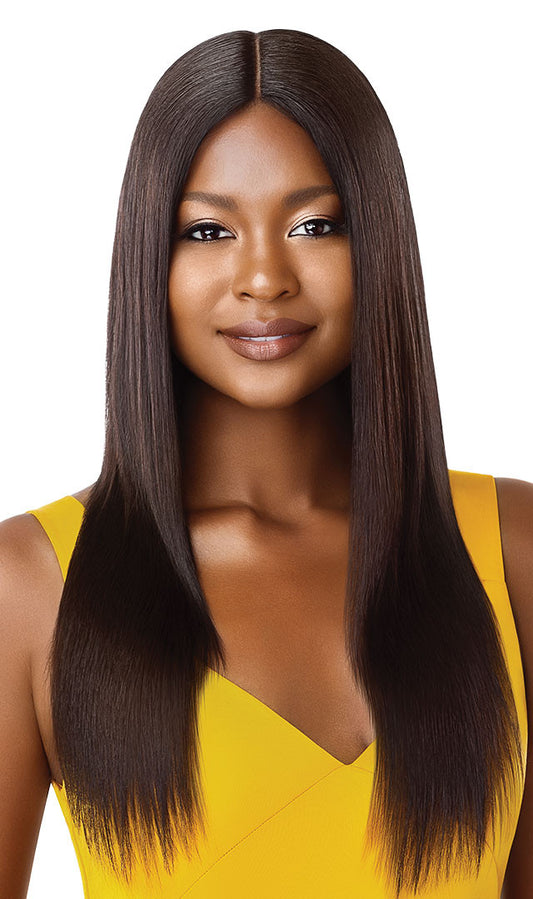 OUTRE The Daily Wig 100% Unprocessed Human Hair Lace Part Wig STRAIGHT V-CUT 22"