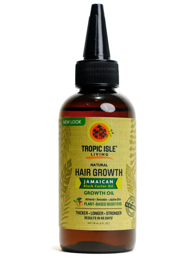Tropic Isle Living 100% Natural Jamaican Black Castor Hair Growth Oil  (4 oz)