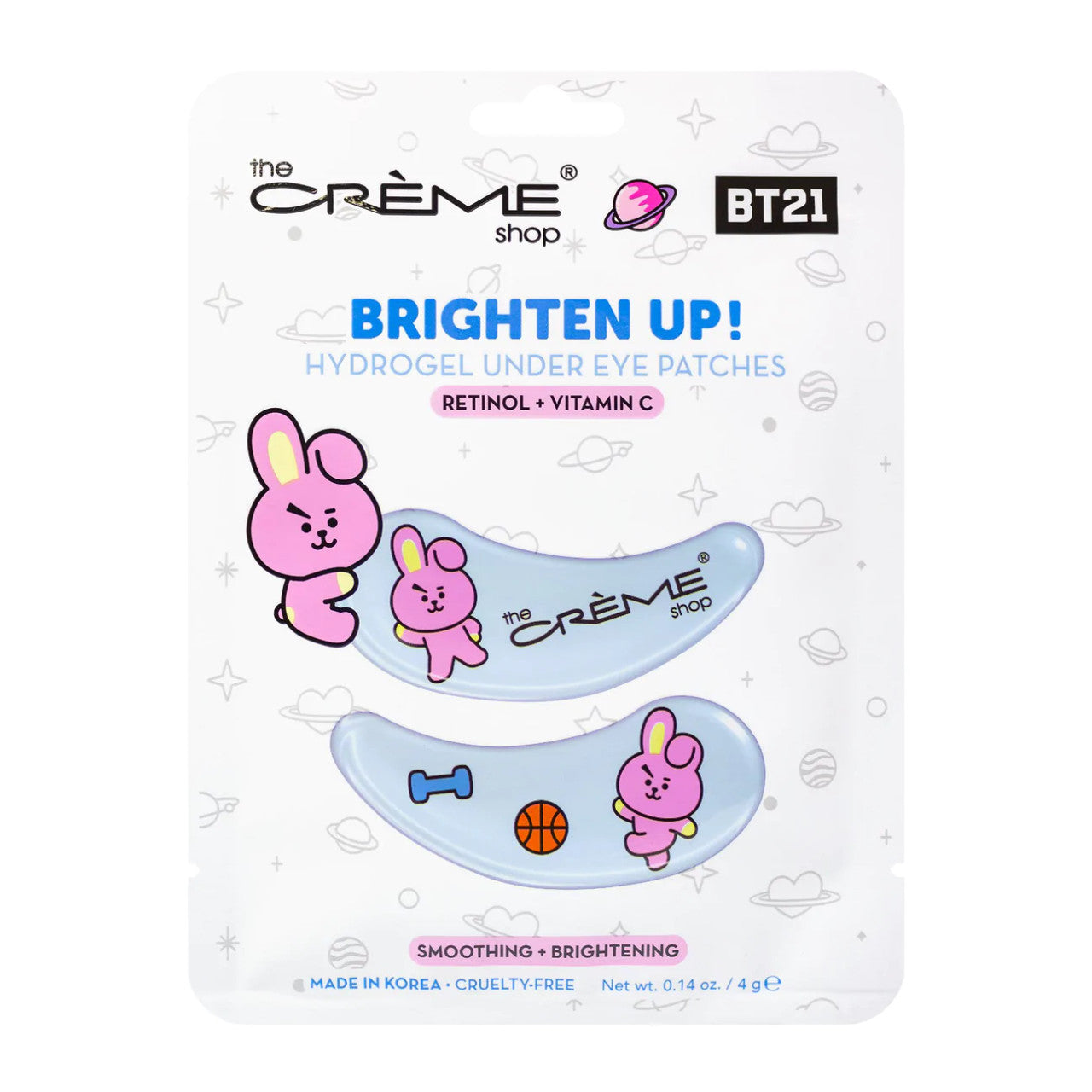THE CREME SHOP BT21 "Brighten Up" COOKY Hydrogel Under Eye Patches