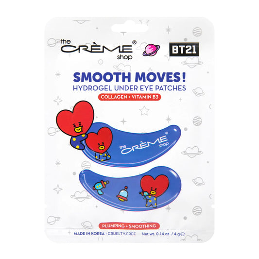 THE CREME SHOP BT21 "Smooth Moves!" TATA Hydrogel Under Eye Patches