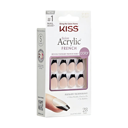 KISS Salon Acrylic French Nails - FLAME
