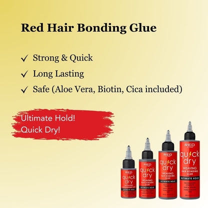 RED Quck Dry Weaving Hair Bonding Glue (Ultimate Hold)