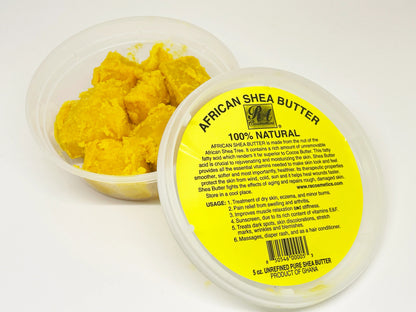 RA Cosmetics 100% Natural African Shea Butter (Yellow Chunky)
