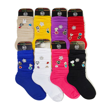 LAFLARE Jewelry Slouch Socks