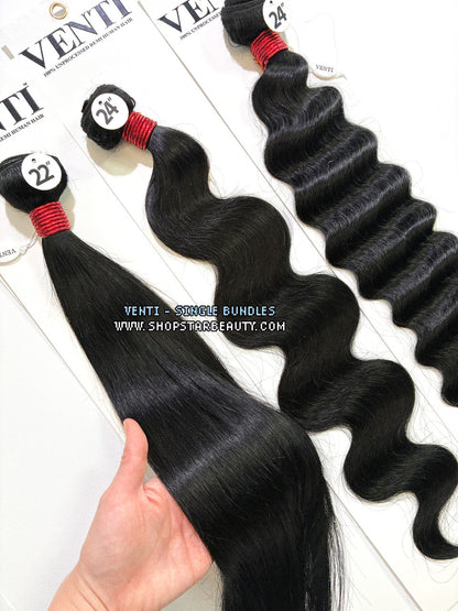 VENTI 100% Human Hair Brazilian Single Bundle - Straight (10"-30")