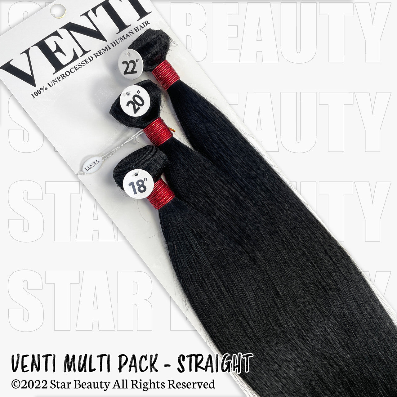 VENTI 100% Human Hair Bundle Multi Pack - Straight