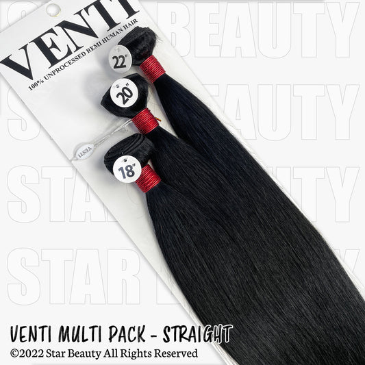 VENTI 100% Human Hair Bundle Multi Pack - Straight