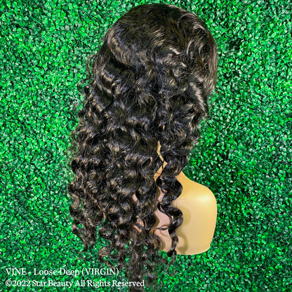 Vine Reserve Mink Brazilian 100% Human Remy HD 13x4 Lace Wig - Loose Deep (20" - 30")