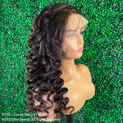 Vine Reserve Mink Brazilian 100% Human Remy HD 13x4 Lace Wig - Loose Deep (20" - 30")