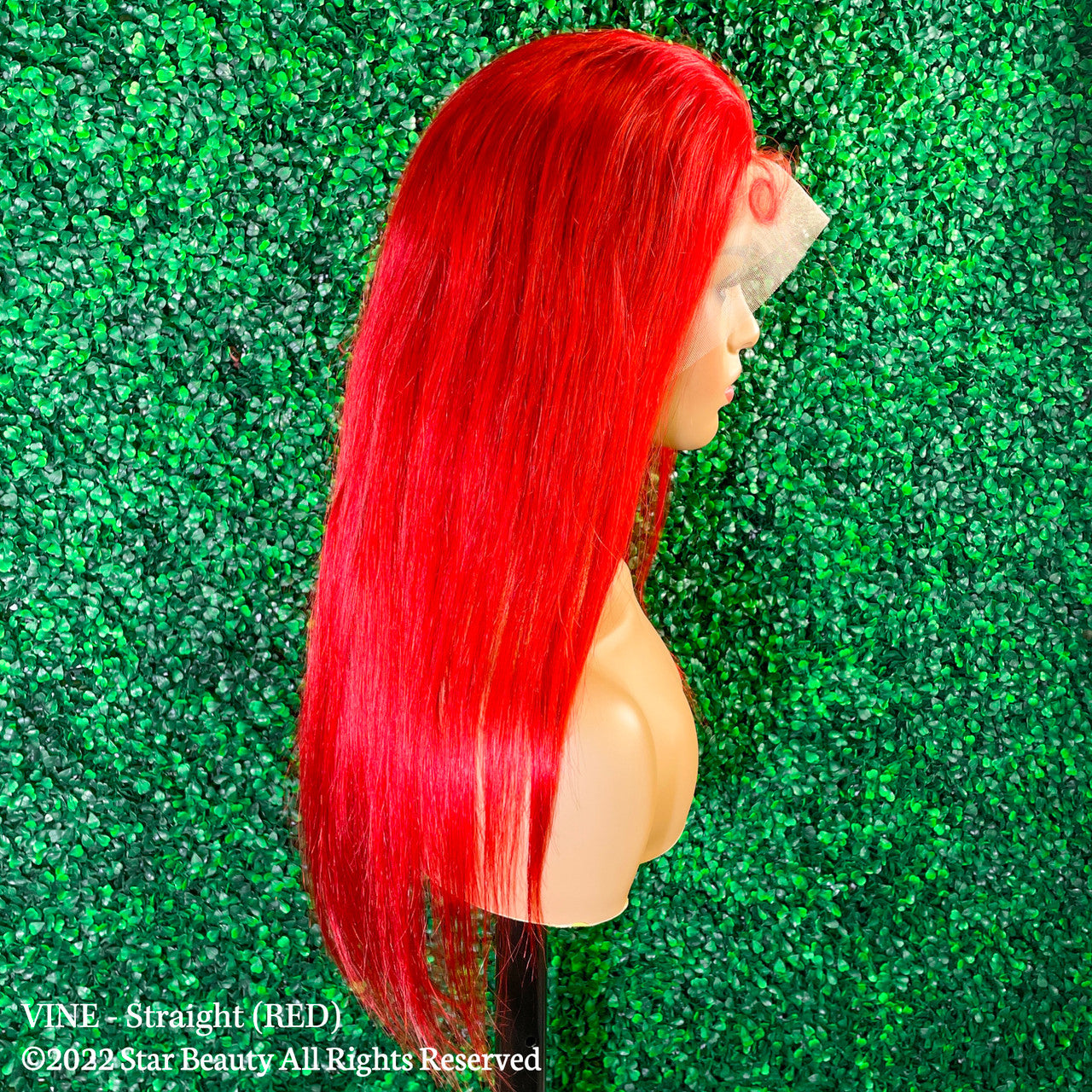 Vine Reserve Mink Brazilian 100% Human Remy HD 13x4 Lace Wig - Straight (20"-26") [Red]