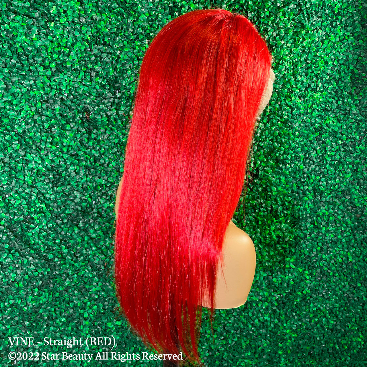 Vine Reserve Mink Brazilian 100% Human Remy HD 13x4 Lace Wig - Straight (20"-26") [Red]