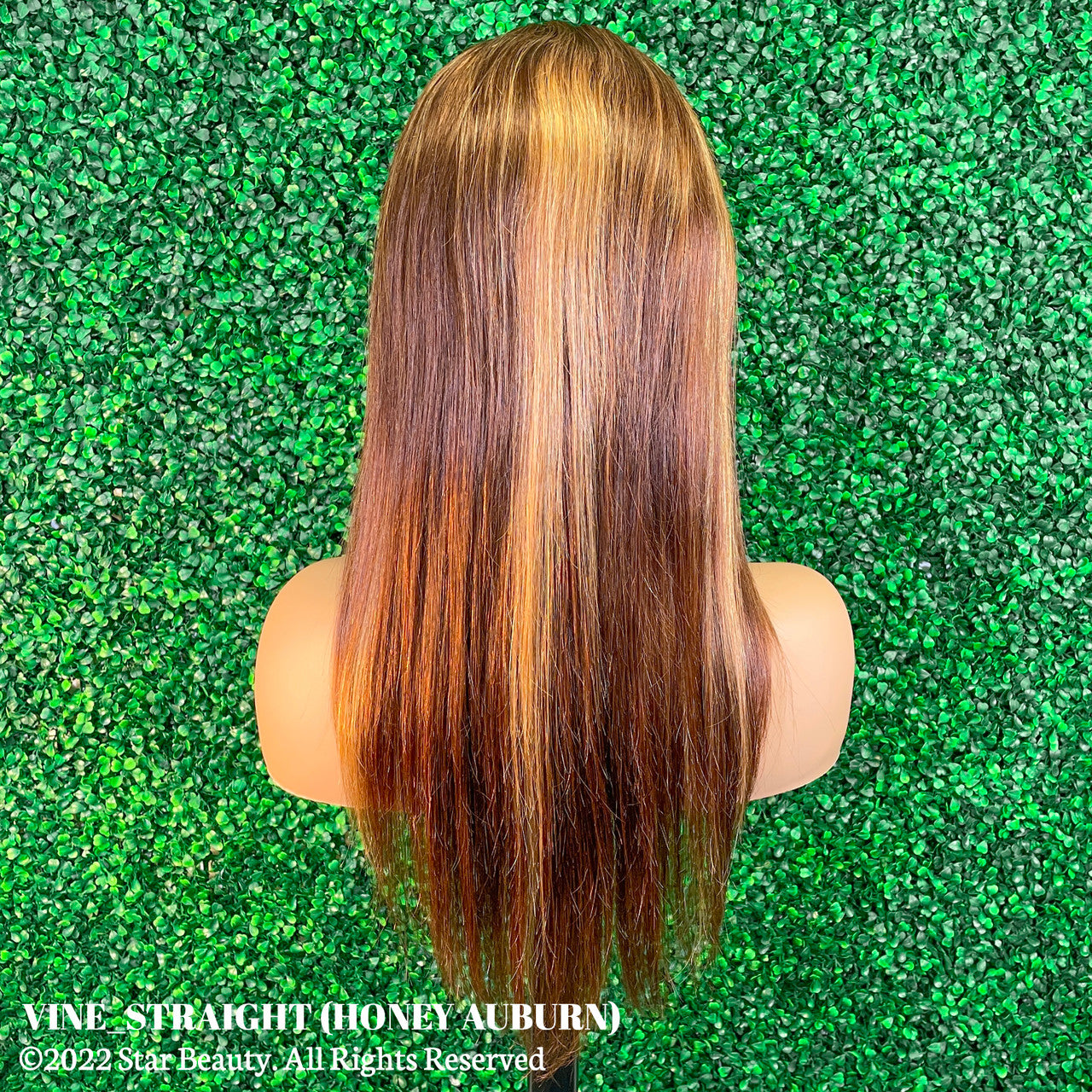 Vine Reserve Mink Brazilian 100% Human Remy HD 13x4 Lace Wig - Straight (20"-26") [Honey Auburn]