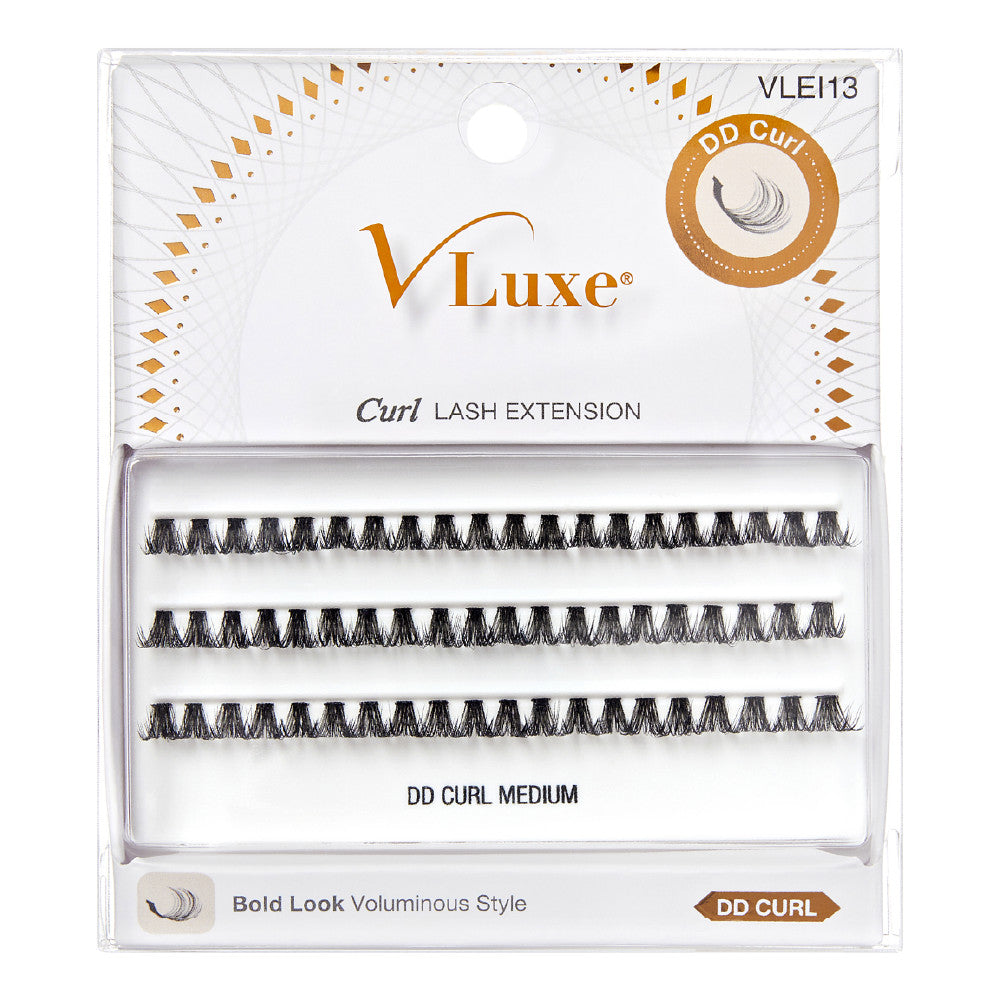 VLuxe CC & DD Curl Faux Mink Lash Clusters (12–16mm) DIY Lash Extensions