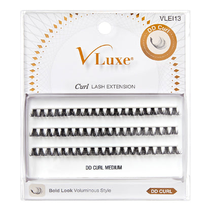 VLuxe CC & DD Curl Faux Mink Lash Clusters (12–16mm) DIY Lash Extensions
