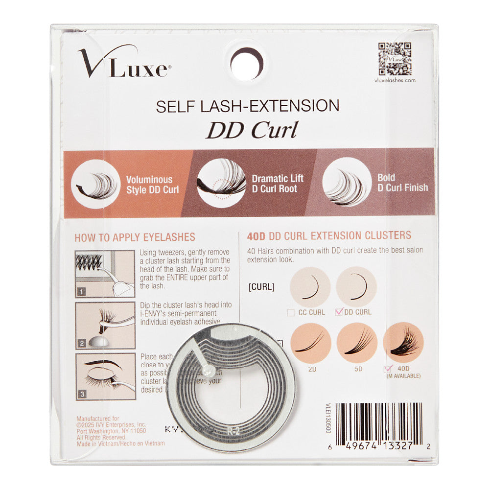 VLuxe CC & DD Curl Faux Mink Lash Clusters (12–16mm) DIY Lash Extensions