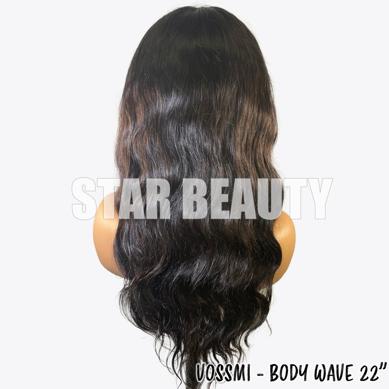 VOSSMI 100% Unprocessed Human Hair Whole Lace Wig - Body Wave