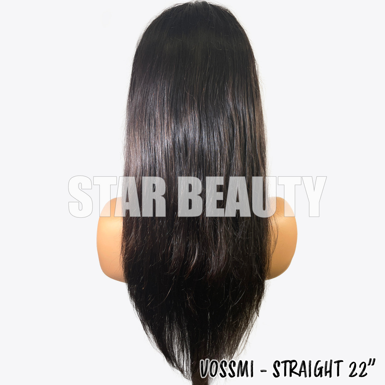 VOSSMI 100% Unprocessed Human Hair Whole Lace Wig - Straight