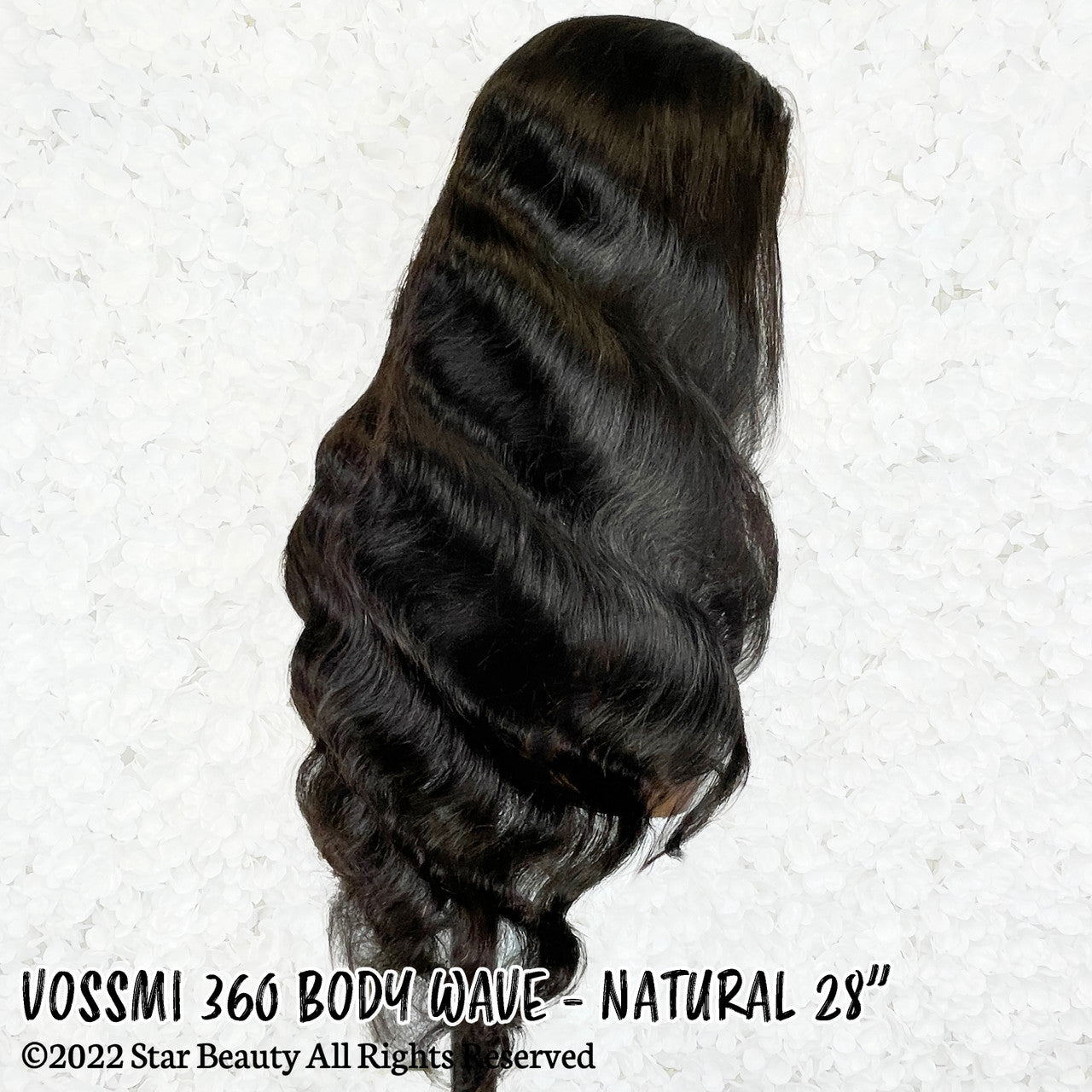VOSSMI 100% Unprocessed Human Hair 360 Lace Wig - Body Wave