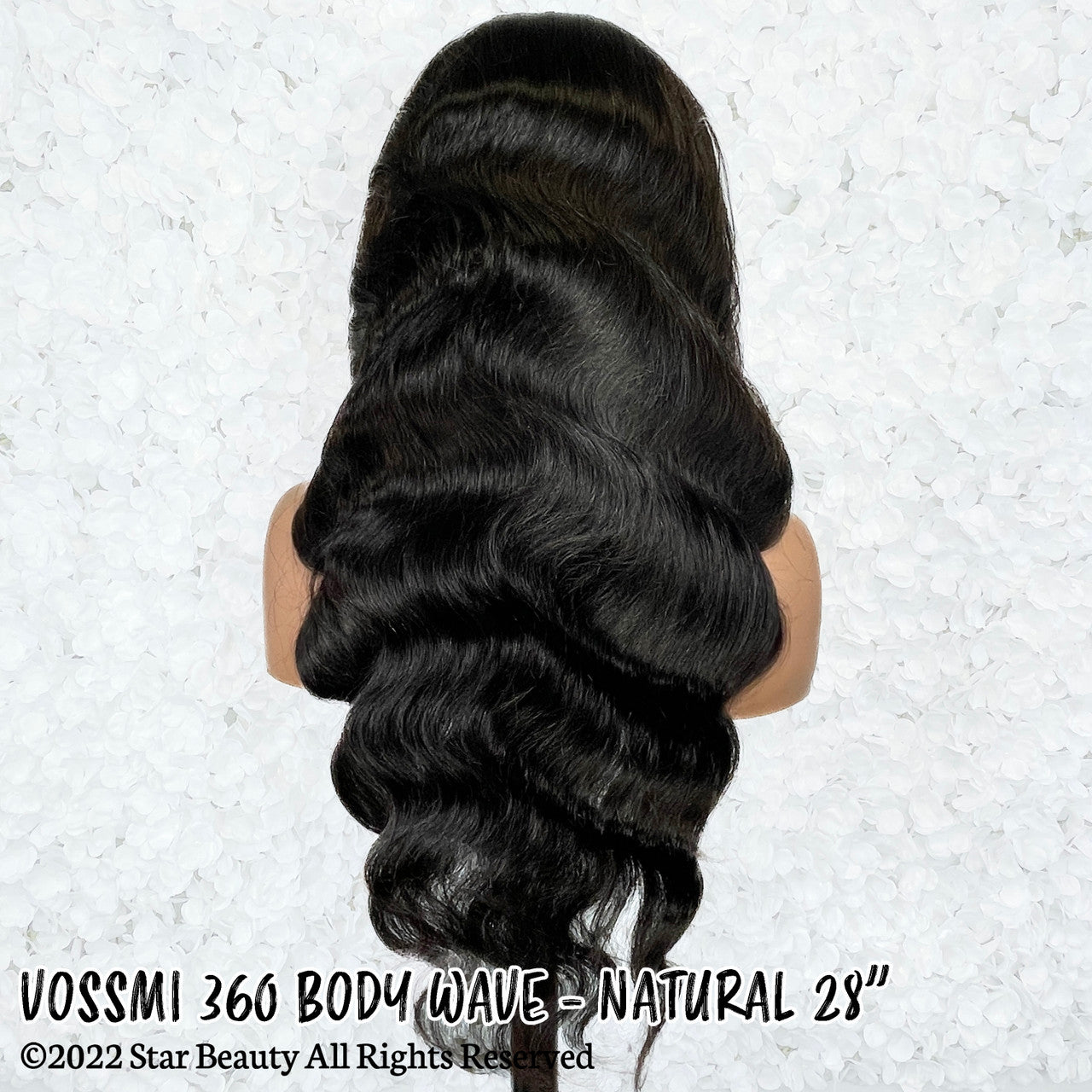 VOSSMI 100% Unprocessed Human Hair 360 Lace Wig - Body Wave