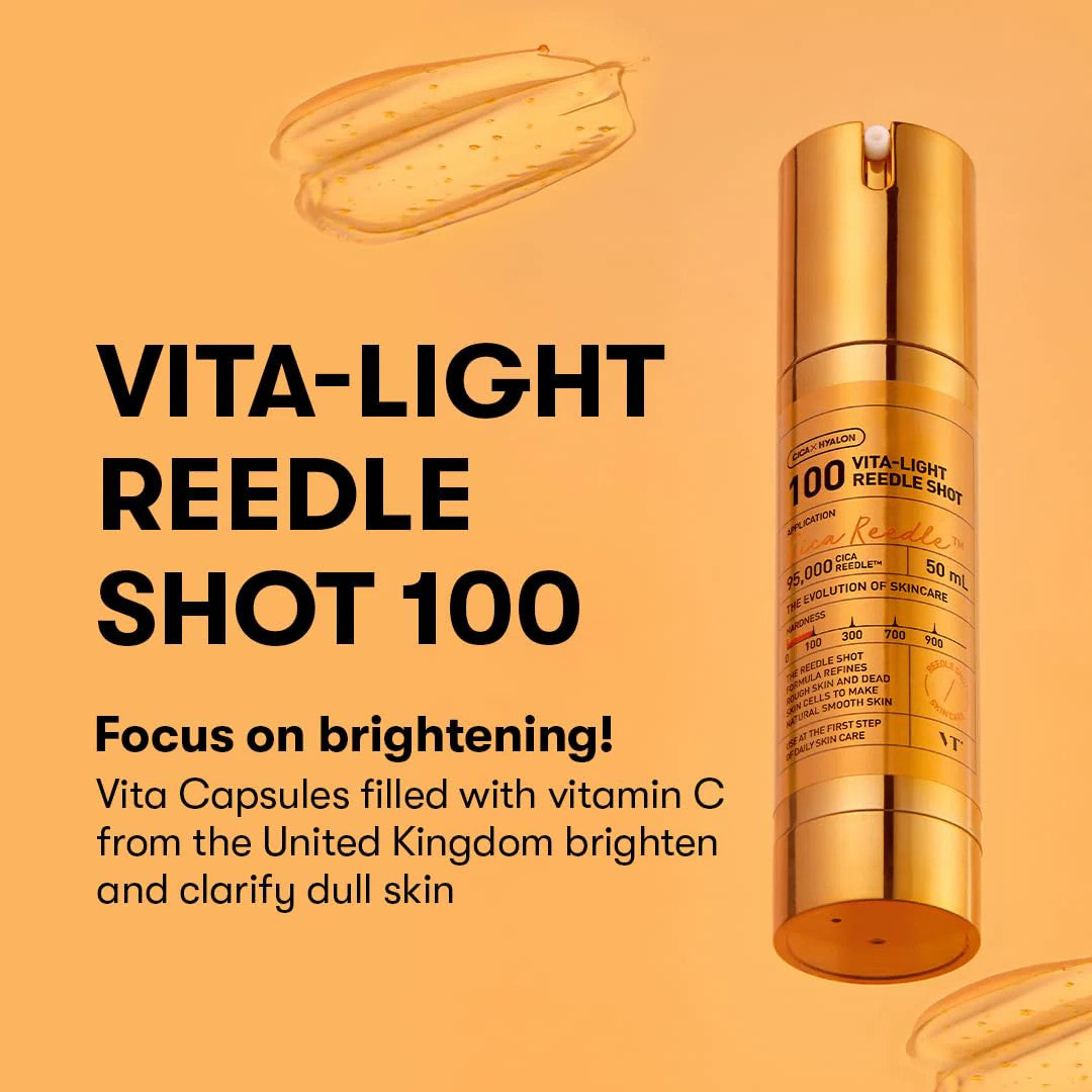 VT COSMETICS Vita-Light Reedle Shot 100 Microneedling Serum (1.69oz)