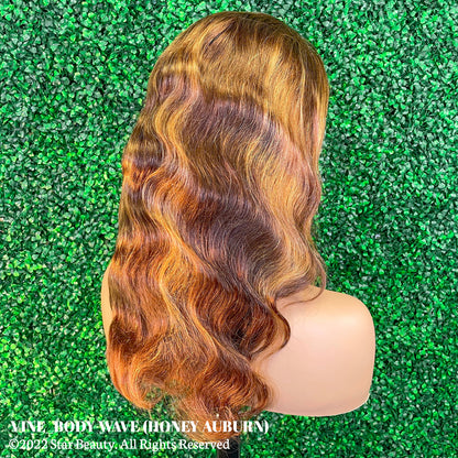 Vine Reserve Mink Brazilian 100% Human Remy HD 13x4 Lace Wig - Body Wave (20"-26") [Honey Auburn]