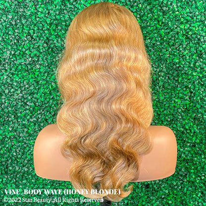 Vine Reserve Mink Brazilian 100% Human Remy HD 13x4 Lace Wig - Body Wave (20"-26") [Honey Blonde]