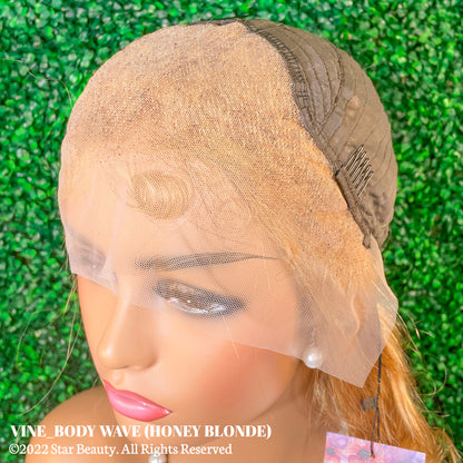 Vine Reserve Mink Brazilian 100% Human Remy HD 13x4 Lace Wig - Body Wave (20"-26") [Honey Blonde]