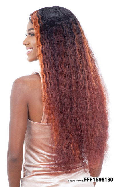SHAKE N GO Freetress Equal Lace & Lace Synthetic Lace Front Wig - DEEP WAVER 002