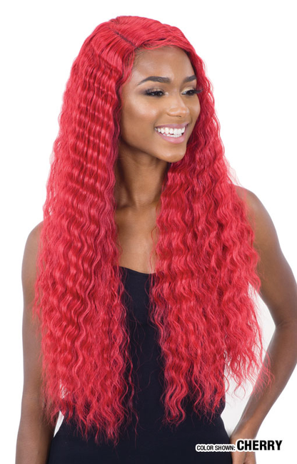 SHAKE N GO Freetress Equal Lace & Lace Synthetic Lace Front Wig - DEEP WAVER 002