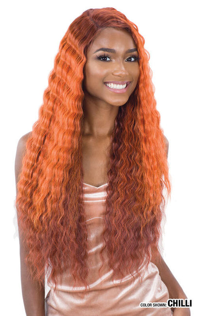SHAKE N GO Freetress Equal Lace & Lace Synthetic Lace Front Wig - DEEP WAVER 002
