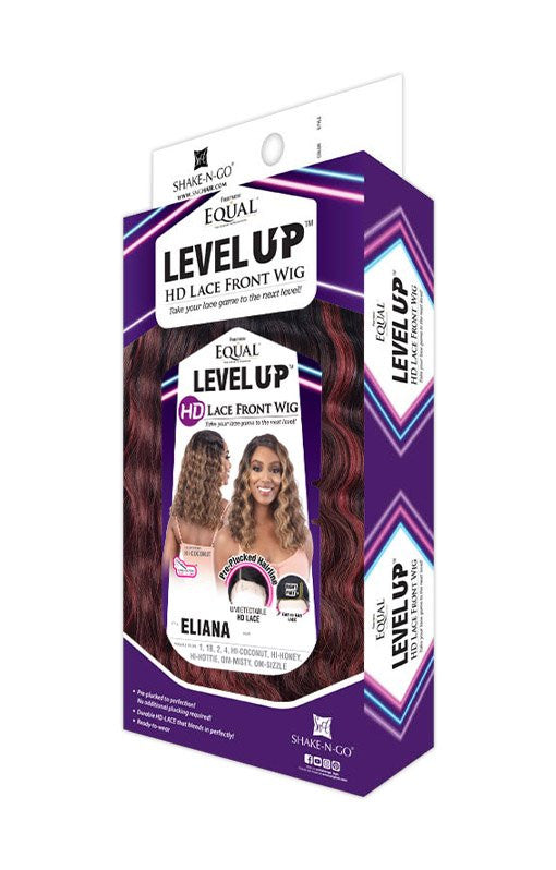 SHAKE N GO Freetress Equal Level Up Synthetic HD Lace Front Wig - Eliana