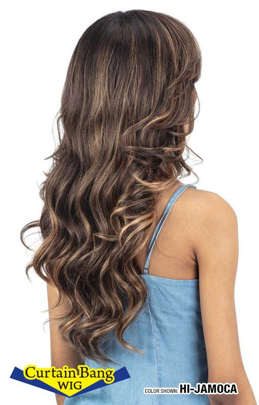 SHAKE N GO Freetress Equal LITE Synthetic Curtain Bang Wig - LITE WIG 013