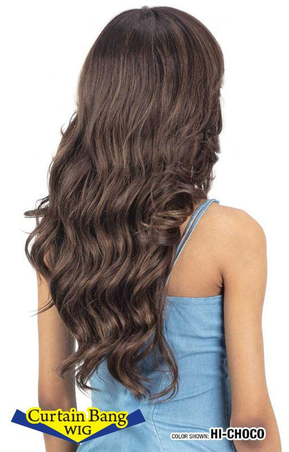 SHAKE N GO Freetress Equal LITE Synthetic Curtain Bang Wig - LITE WIG 013