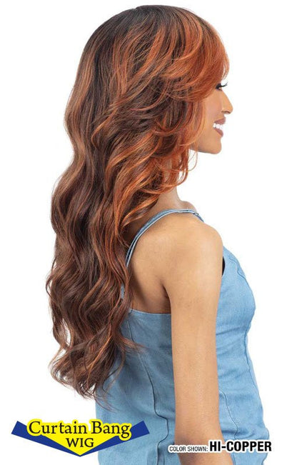 SHAKE N GO Freetress Equal LITE Synthetic Curtain Bang Wig - LITE WIG 013