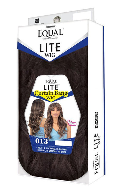 SHAKE N GO Freetress Equal LITE Synthetic Curtain Bang Wig - LITE WIG 013