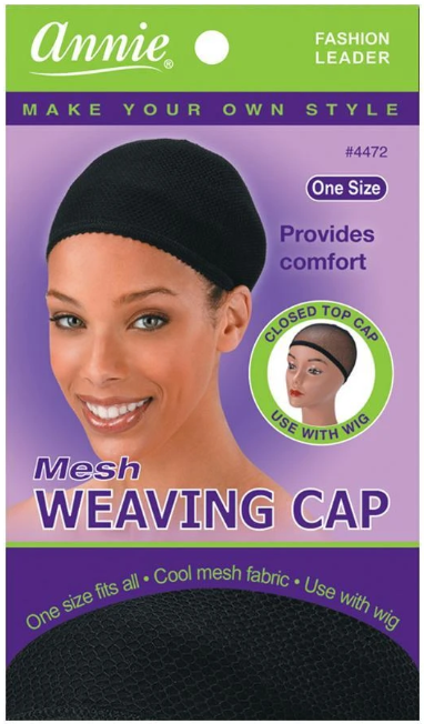 MESH WEAVING CAP BLACK