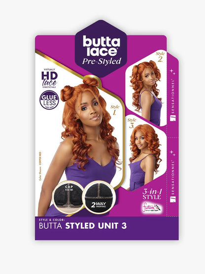 SENSATIONNEL Butta PRE-STYLED Synthetic HD Lace Wig - UNIT 3