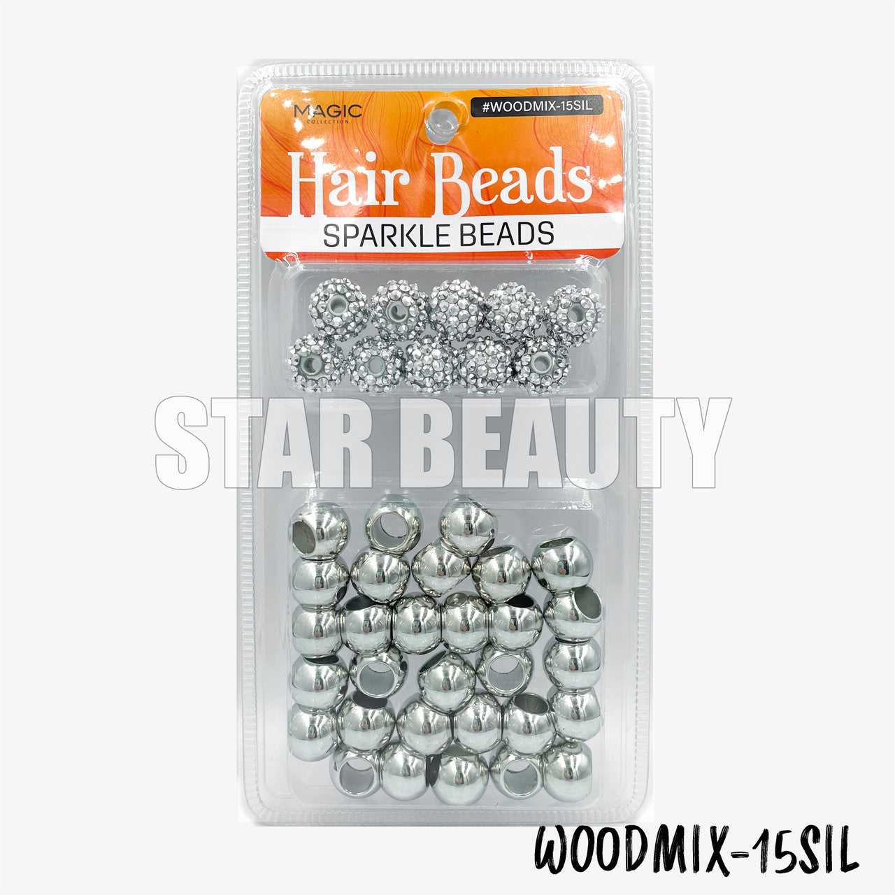 MAGIC Hair Wood Beads Mix