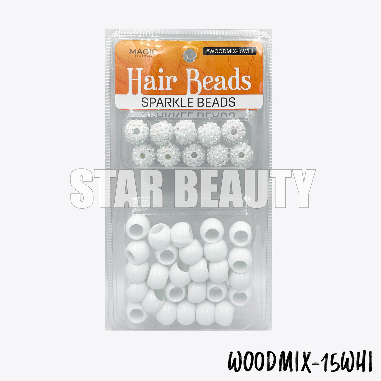 MAGIC Hair Wood Beads Mix