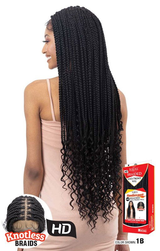 SHAKE N GO EQUAL Freetress Braided Lace Front Wig - Knotless Boho Box