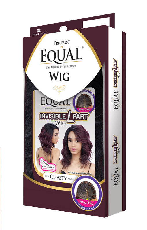 SHAKE N GO FreeTress Equal Synthetic Lace Front Invisible L Part Wig - CHASTY