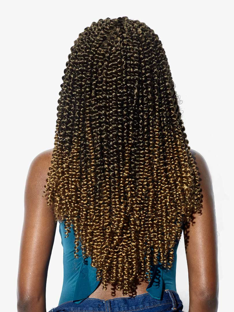 SENSATIONNEL Synthetic Braid Pre-Stretched 3X Ruwa Water Wave 18"