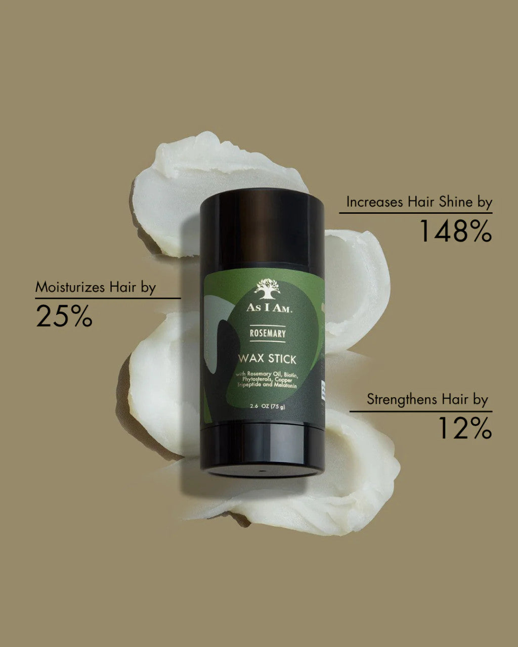 As I Am Rosemary Wax Stick (2.6oz)