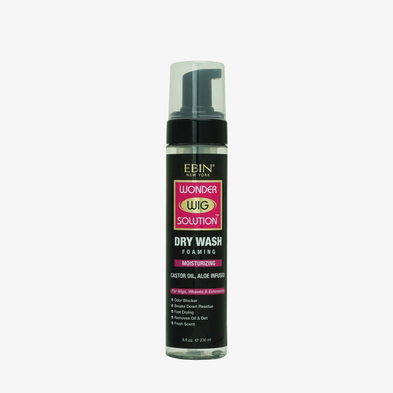 Ebin New York Wonder Wig Solution Dry Wash Foam (8 oz)