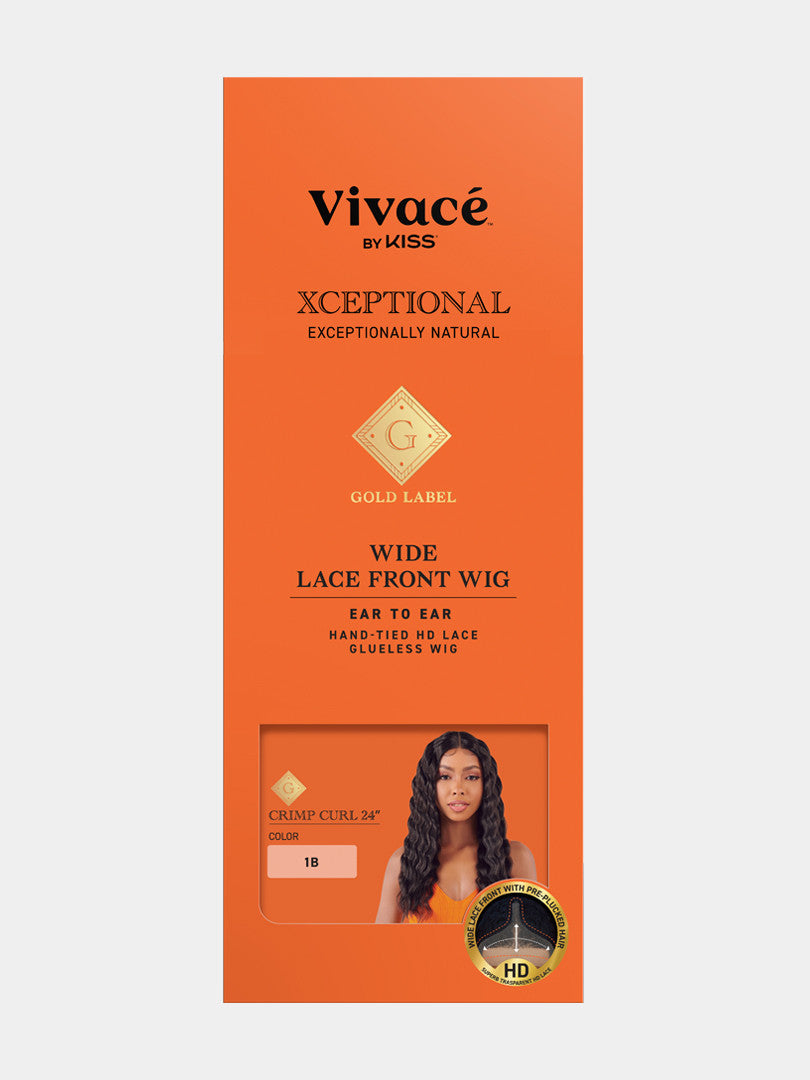 VIVACE Xceptional Gold Label HD Lace Front Wig - Crimp Curl 24"