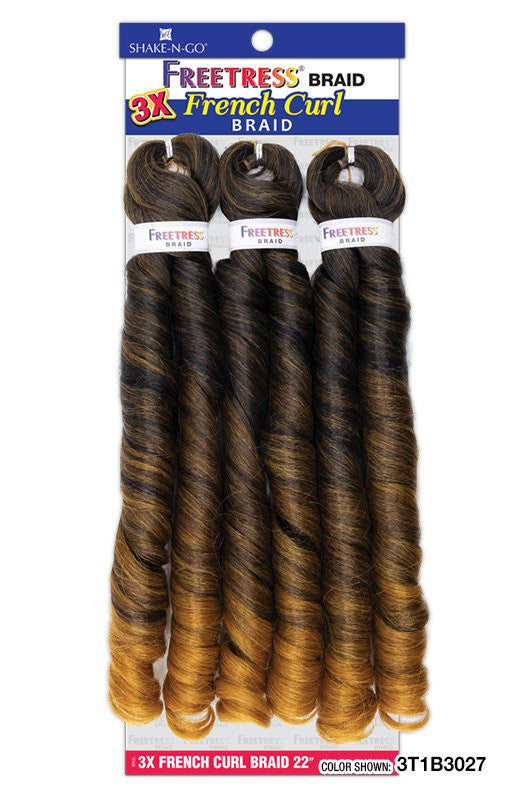 SHAKE N GO Freetress 3X French Curl Braid 22"