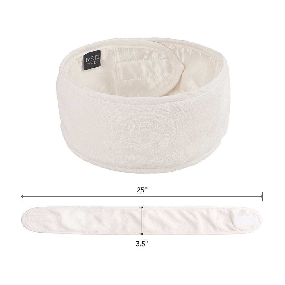 RED Velcro Spa Headband