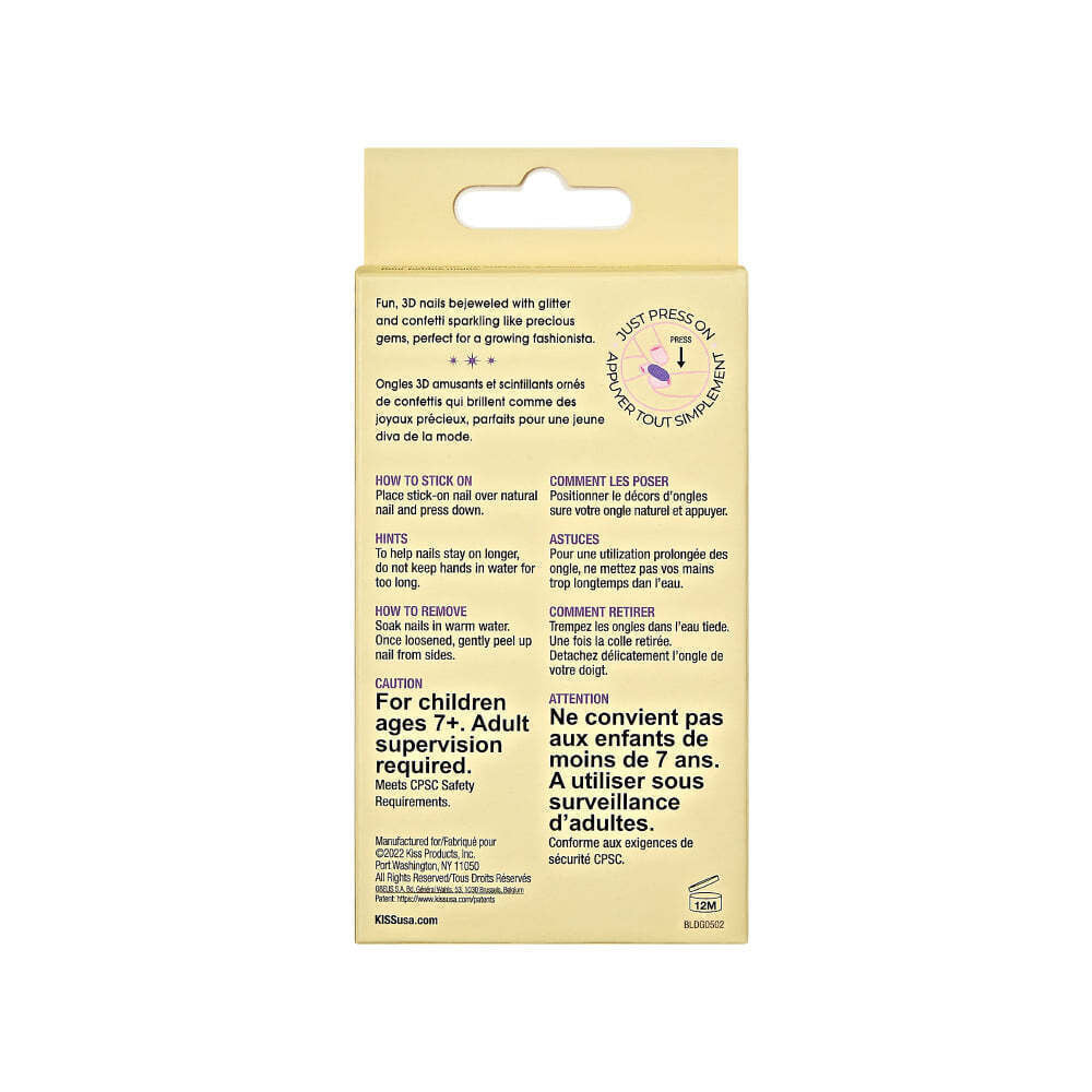 KISS Gold Finger Little Diva Sticker Nails – Crystal Persuasion